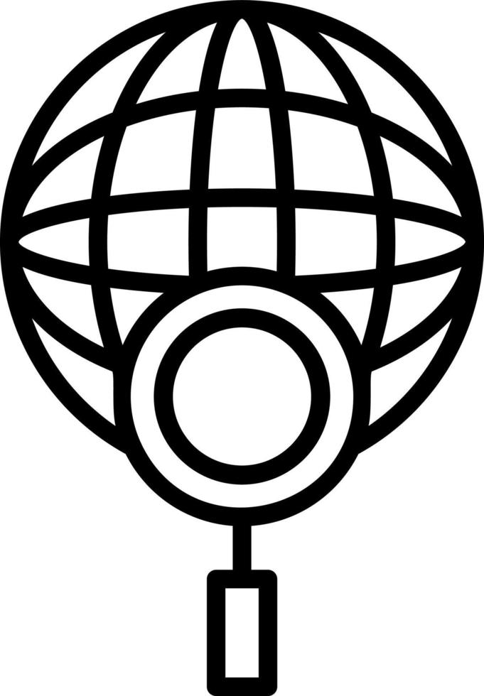 Global Search Vector Icon Design