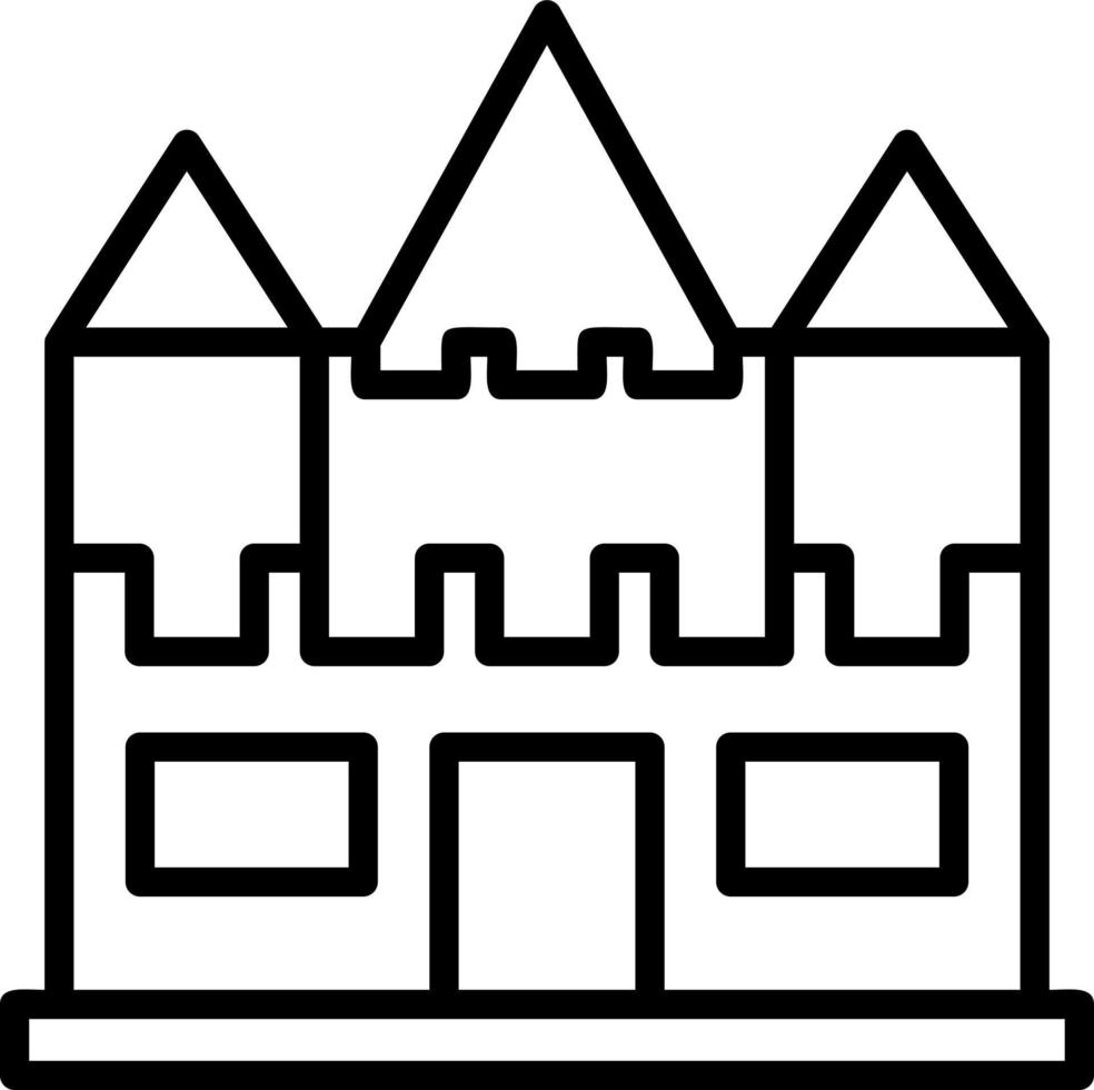 diseño de icono de vector de castillo