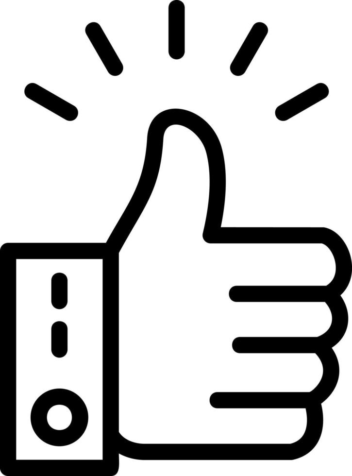 Thumbs Up Vector Icon Design
