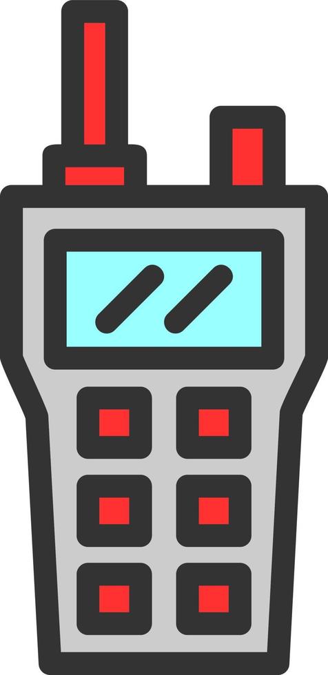 diseño de icono de vector de walkie talkie