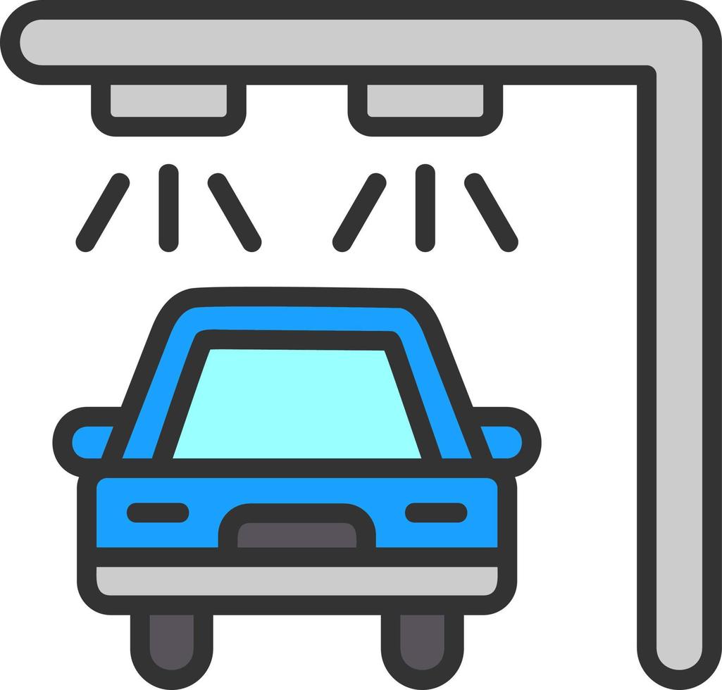 Car Wash Vector Icon Design