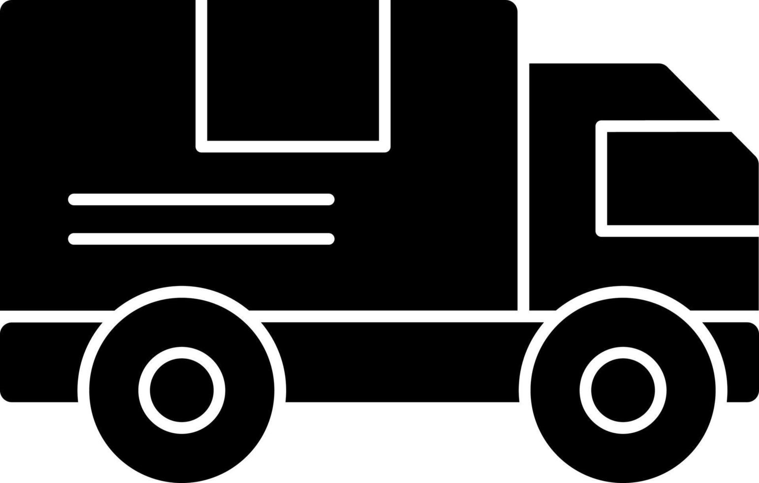 Delivery Truck Vector Icon Design