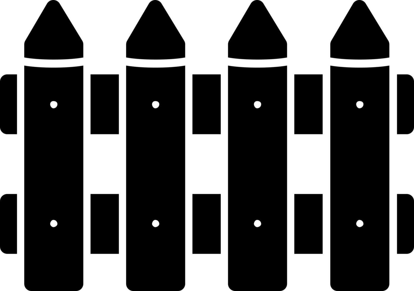 Fence Vector Icon Design