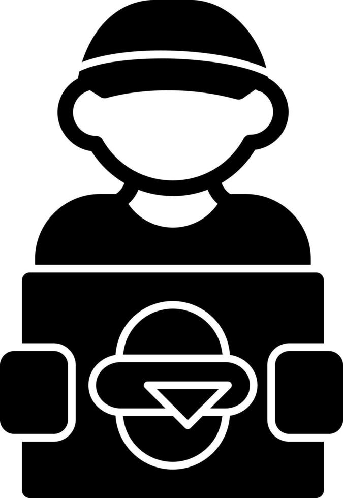 Delivery Man Vector Icon Design