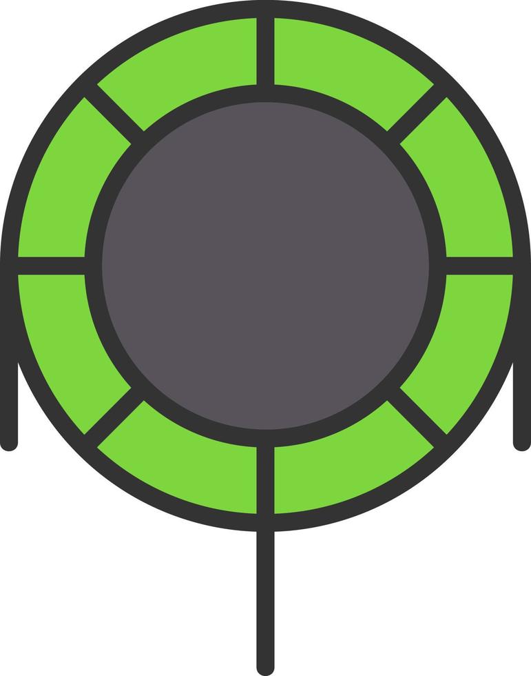 Trampoline Vector Icon Design