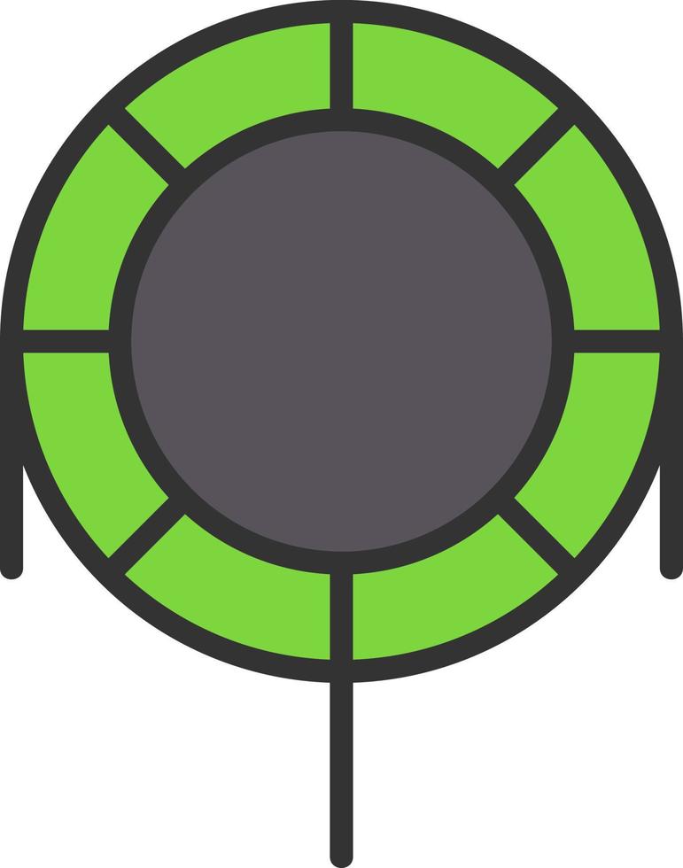 diseño de icono de vector de trampolín