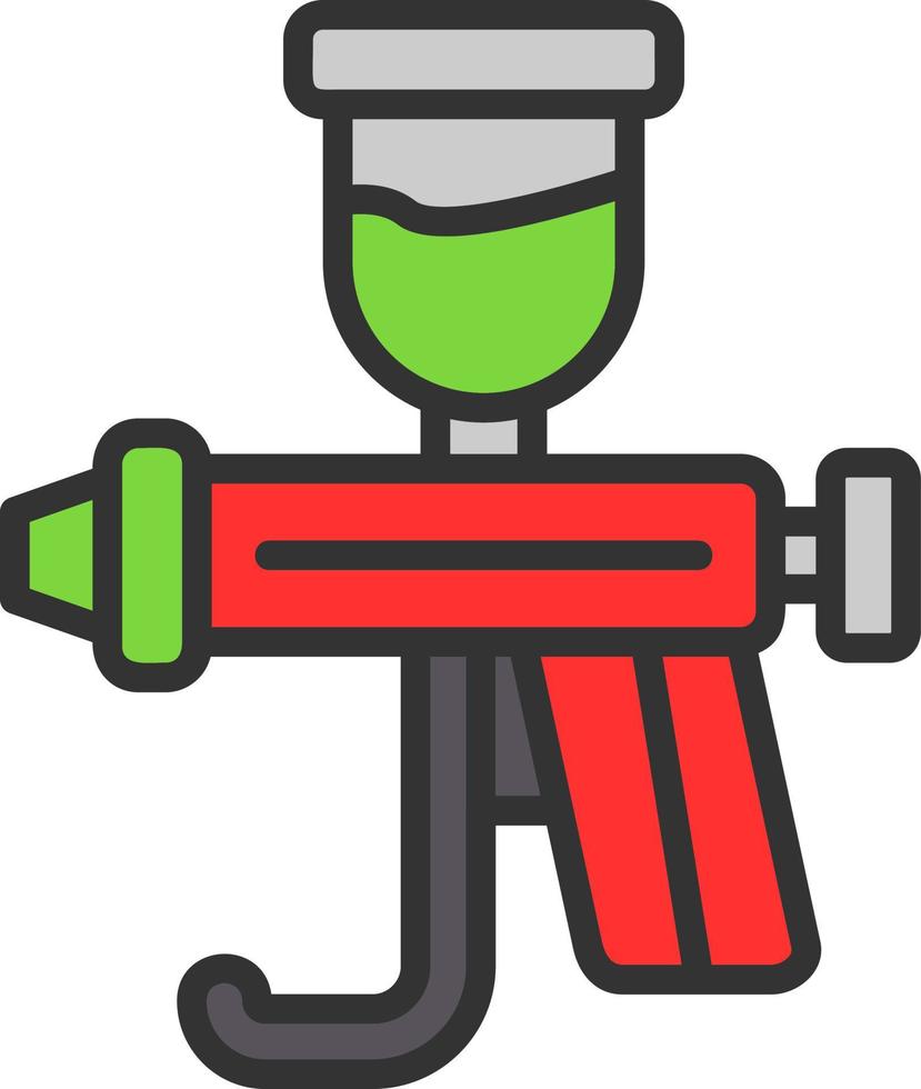 Spray Gun Vector Icon Design