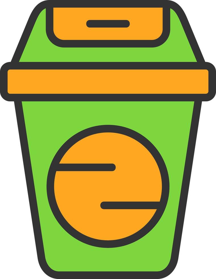 Trash Can Vector Icon Design