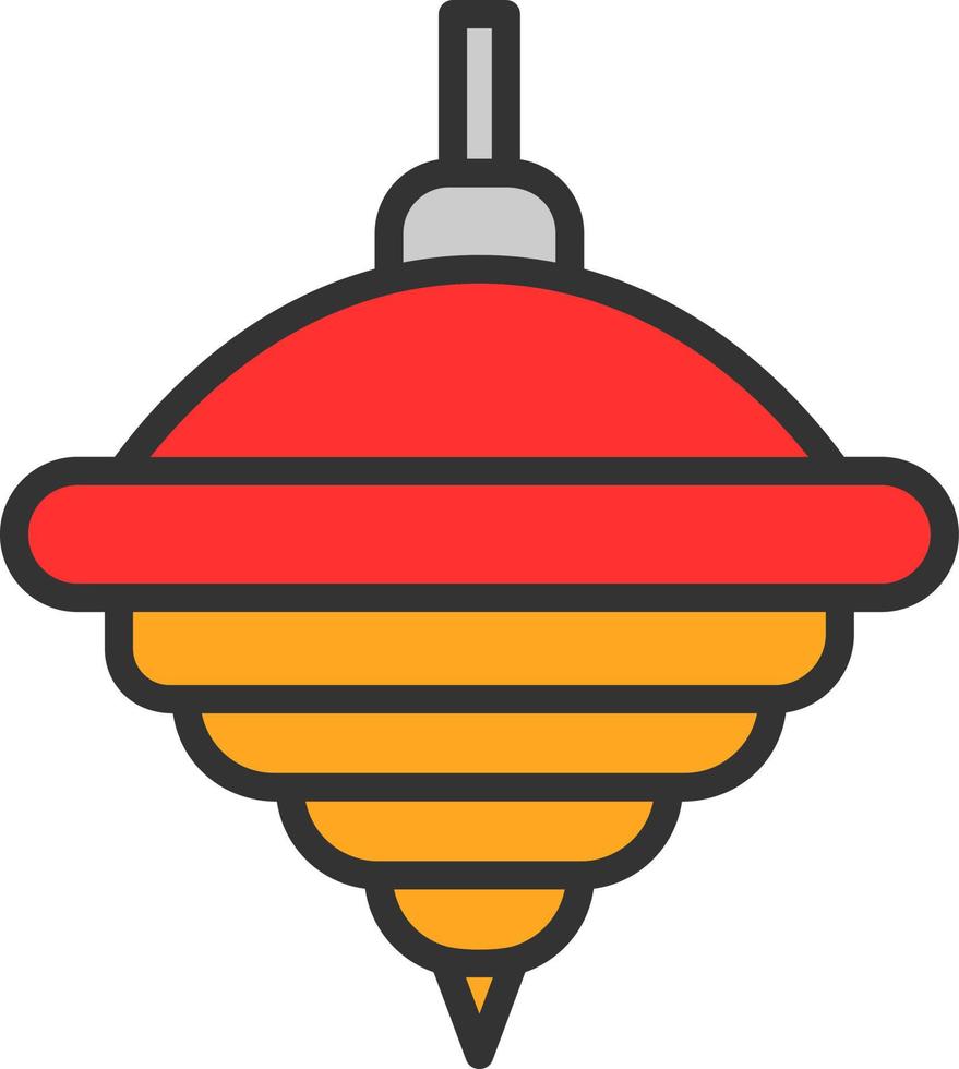 Top Spin Vector Icon Design