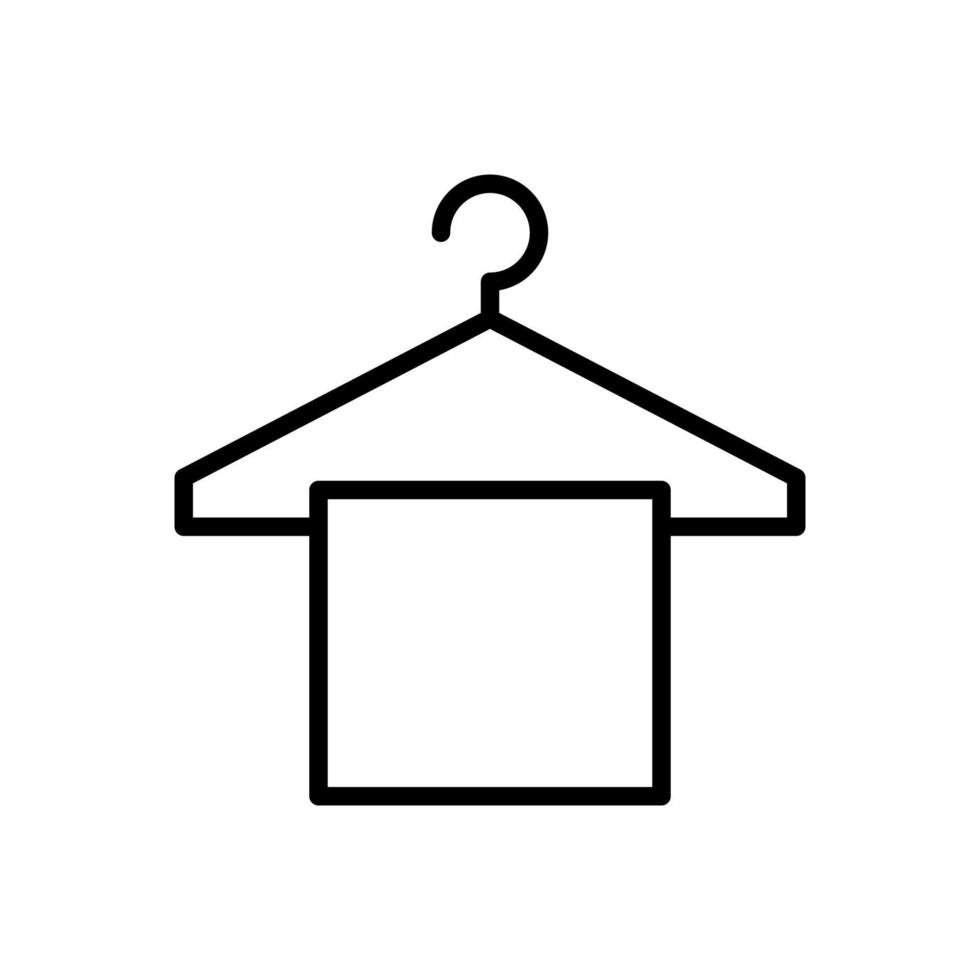 laundry hotel icon flat line style vector for graphic and web design