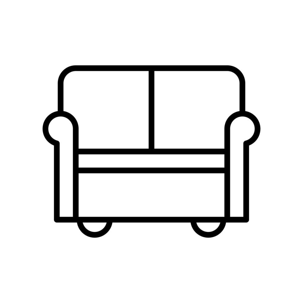 common room hotel icon flat line style vector for graphic and web design