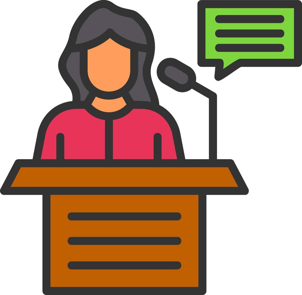 Speech Vector Icon Design