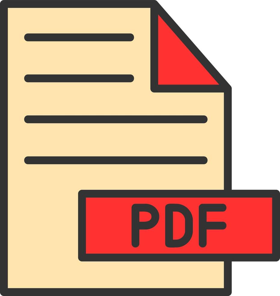 diseño de icono de vector de pdf