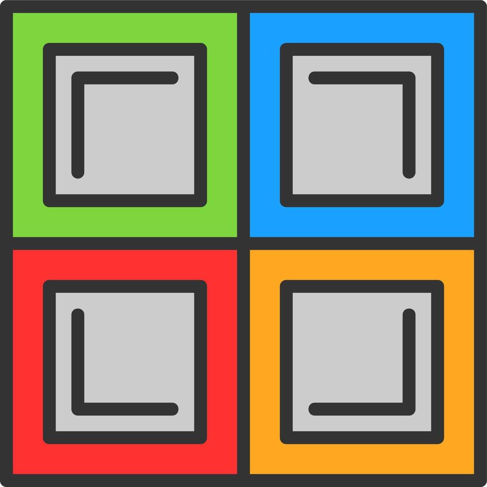 Blocks Vector Icon Design