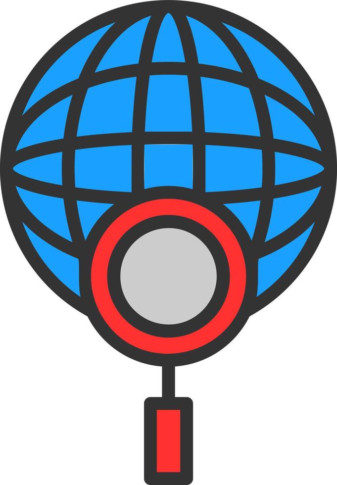Global Search Vector Icon Design