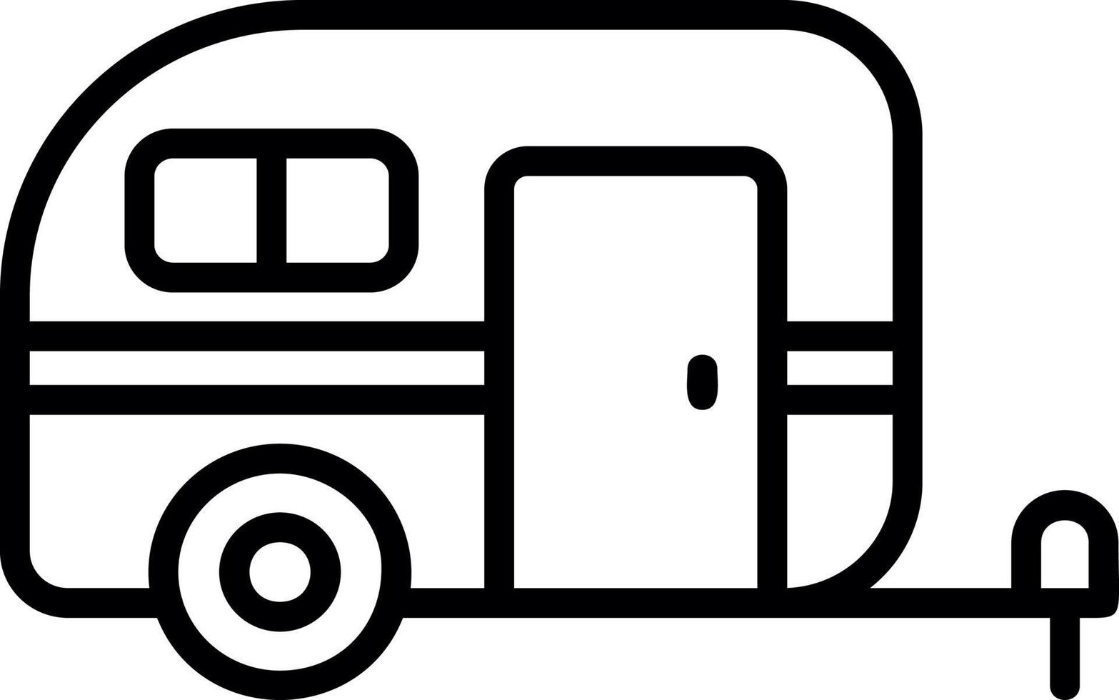 diseño de icono de vector de caravana