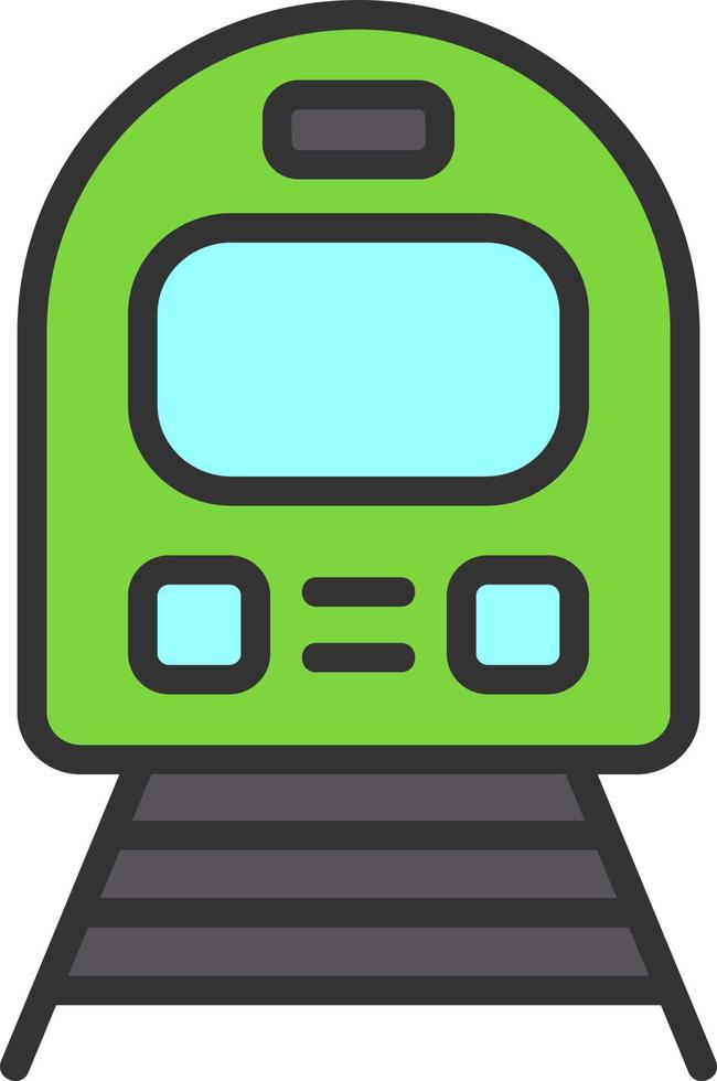 diseño de icono de vector de tren