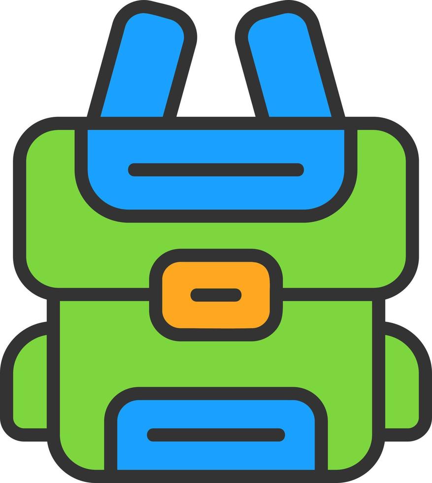 Backpack Vector Icon Design