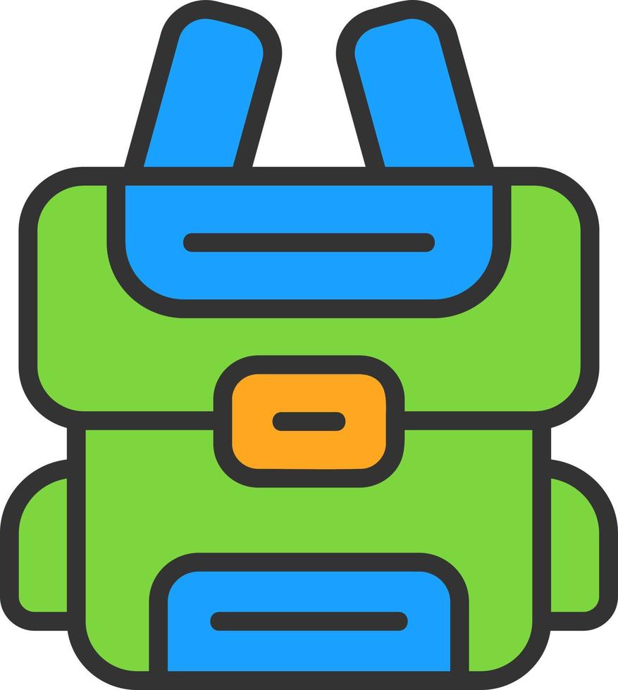 diseño de icono de vector de mochila