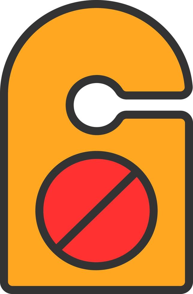 no molestar el diseño de iconos vectoriales vector