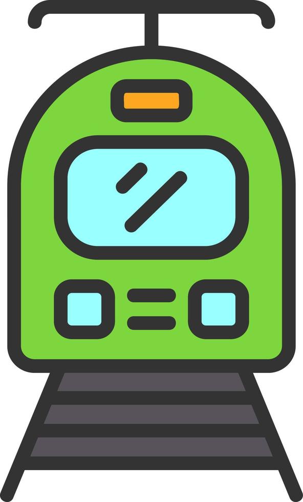 diseño de icono de vector de tranvía