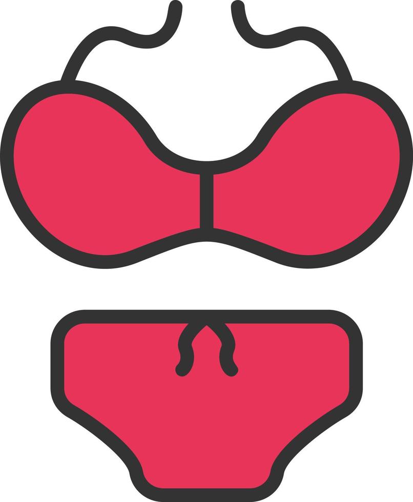 Swimsuit Vector Icon Design