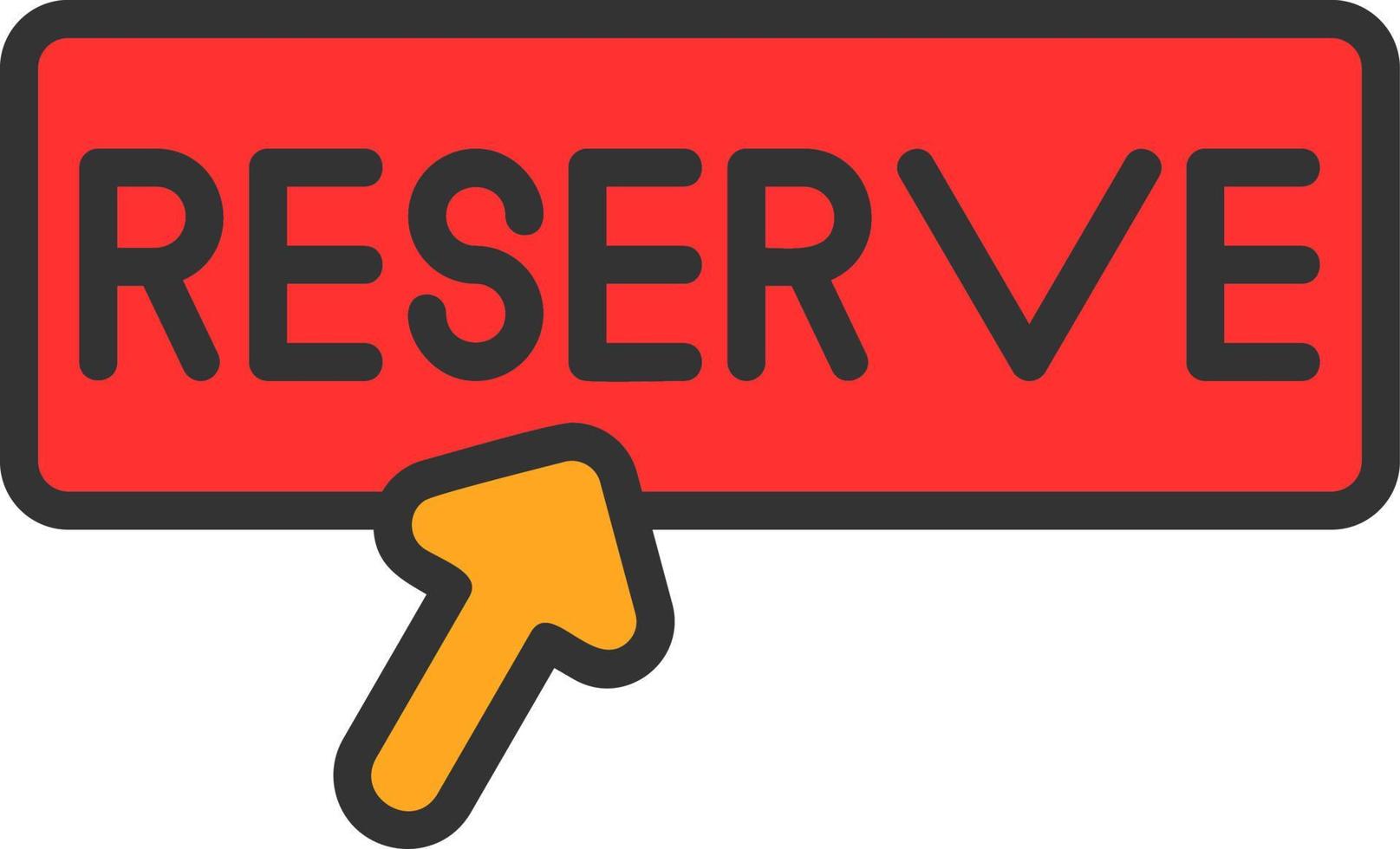 Reservation Vector Icon Design
