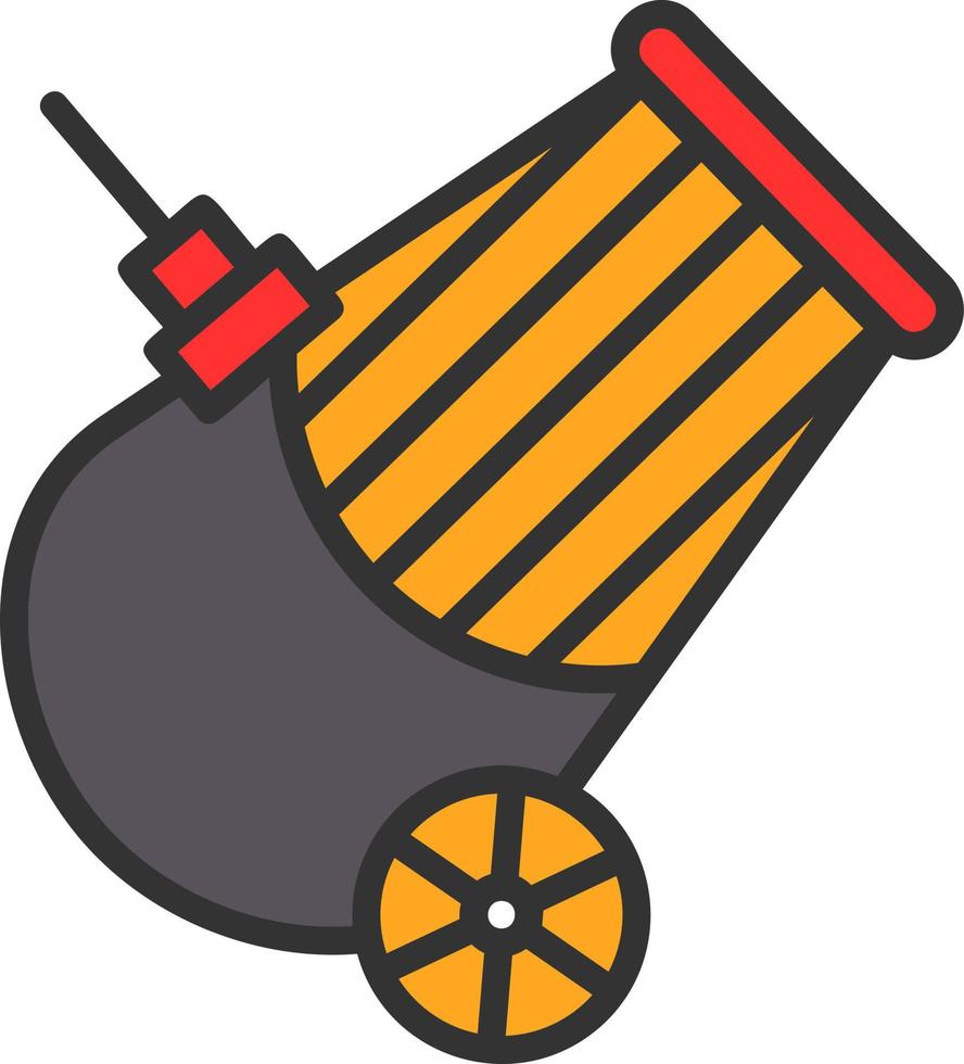 Circus Canon Vector Icon Design