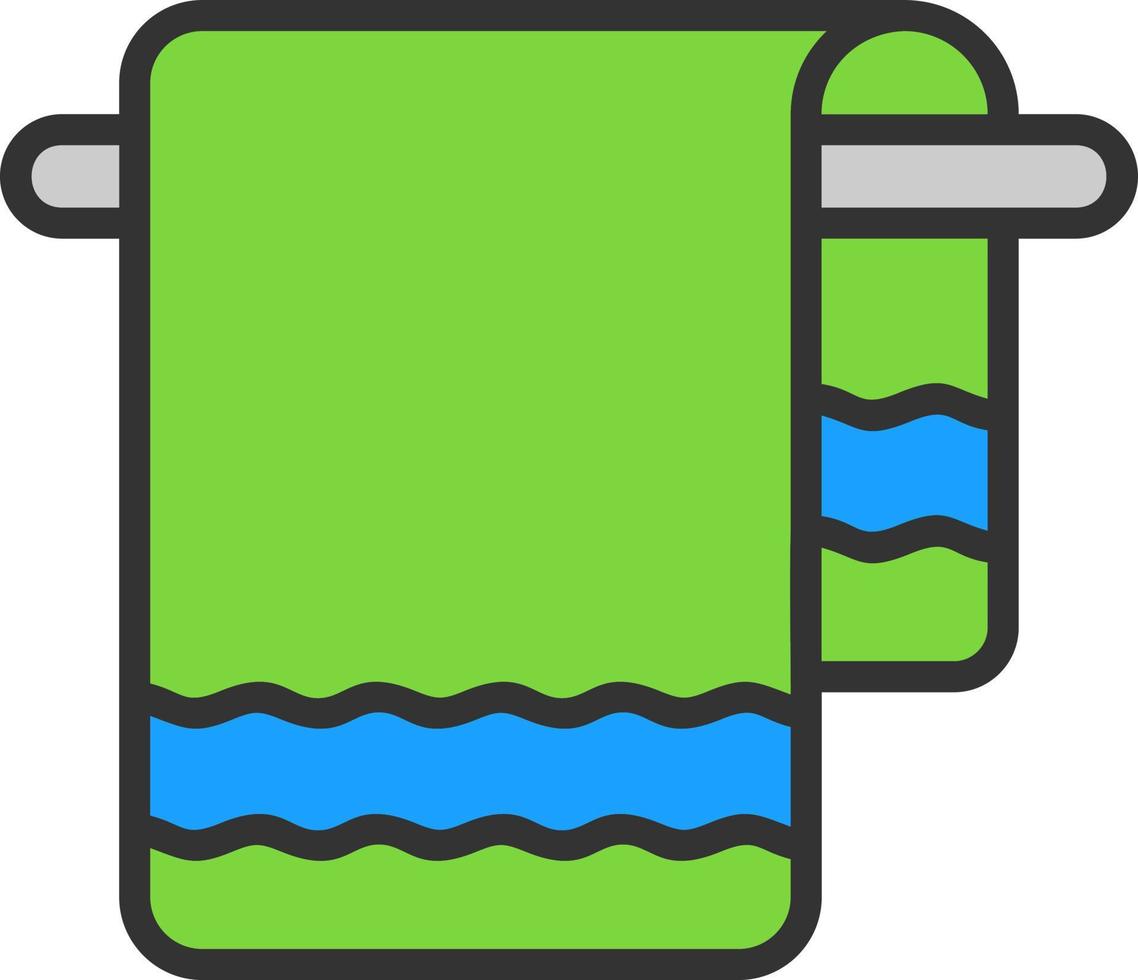 Towel Vector Icon Design