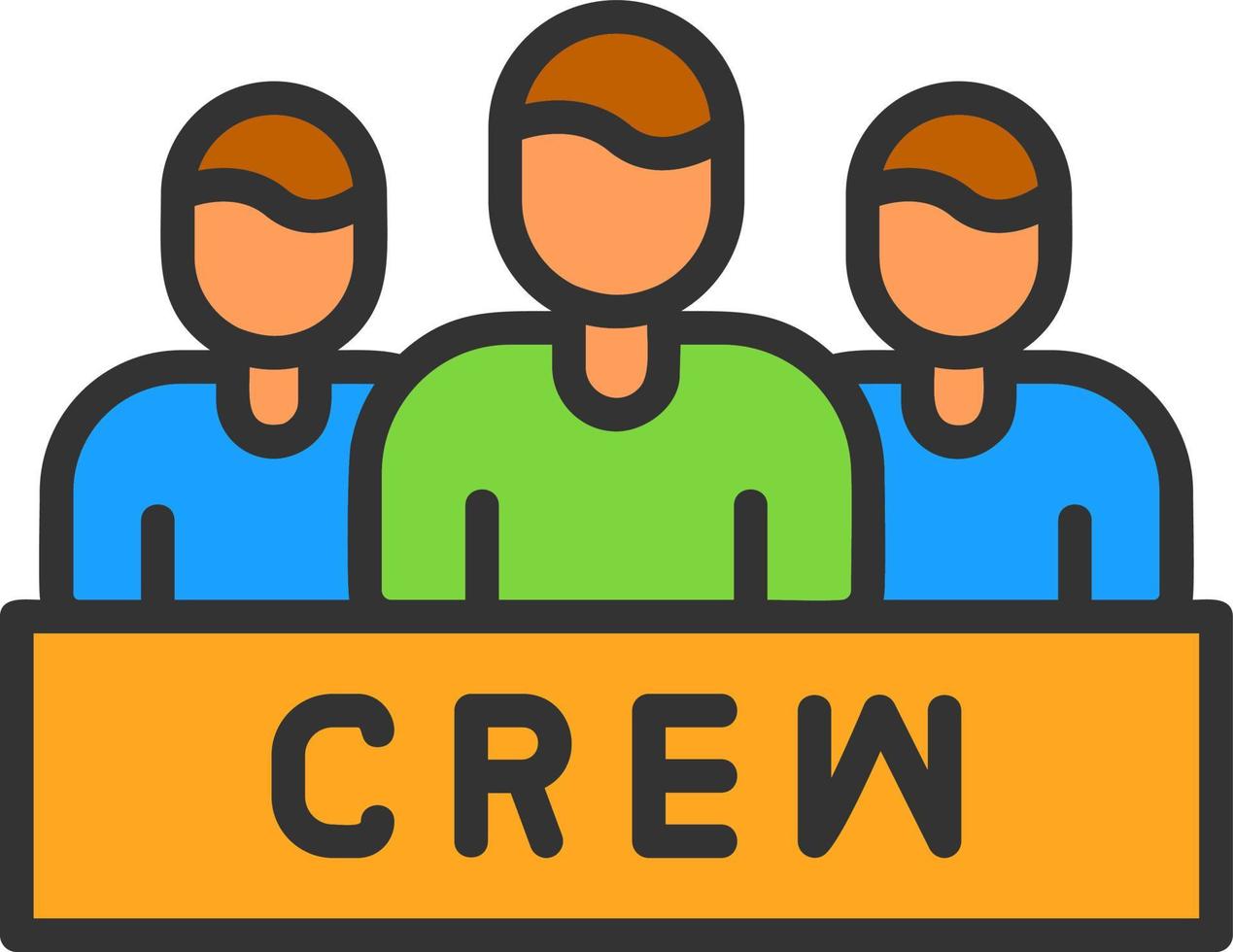 Crew Vector Icon Design