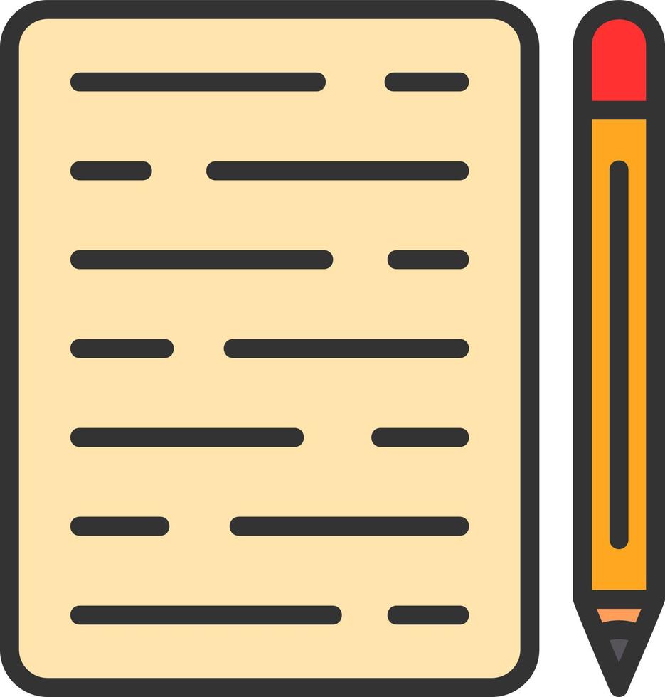 Writing Vector Icon Design