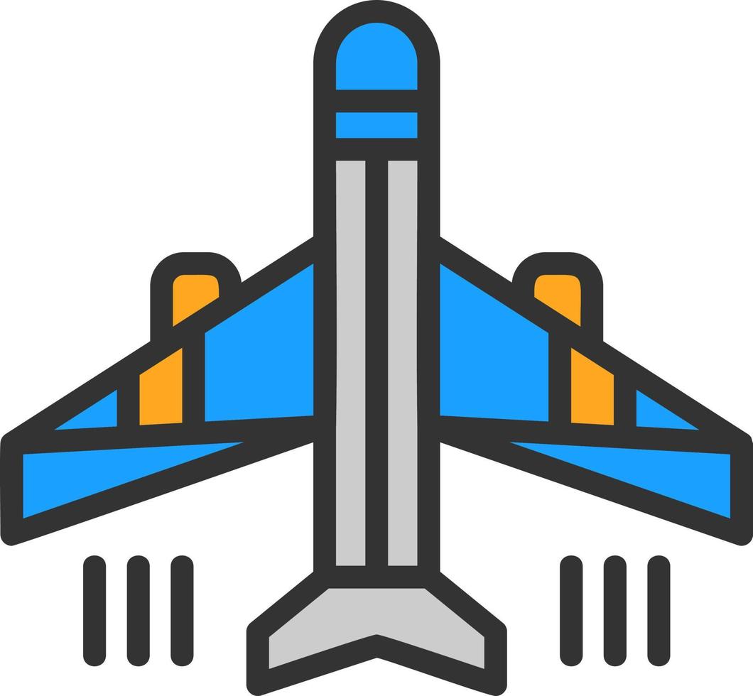 diseño de icono de vector de avión