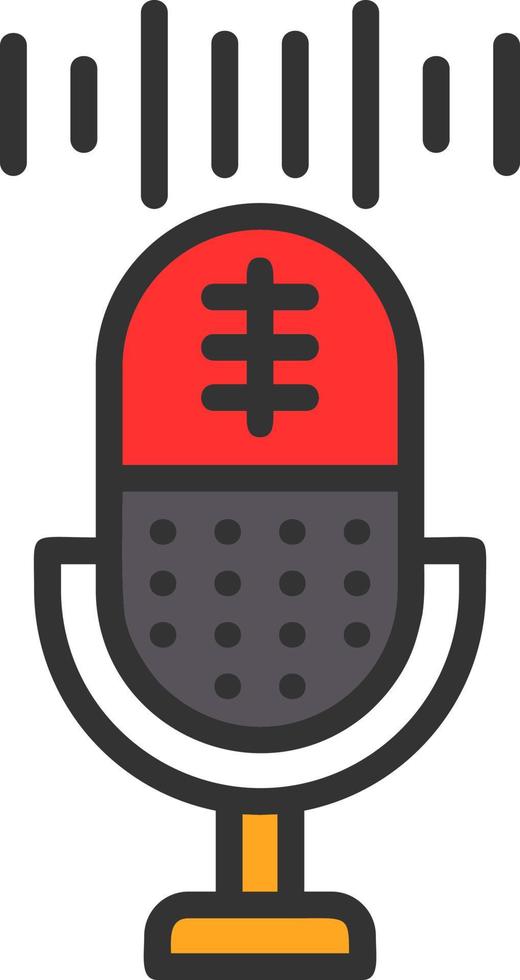 Voice Recording Vector Icon Design