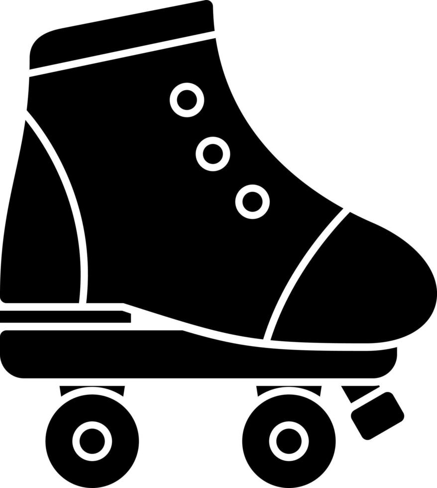 Roller Skate Vector Icon Design