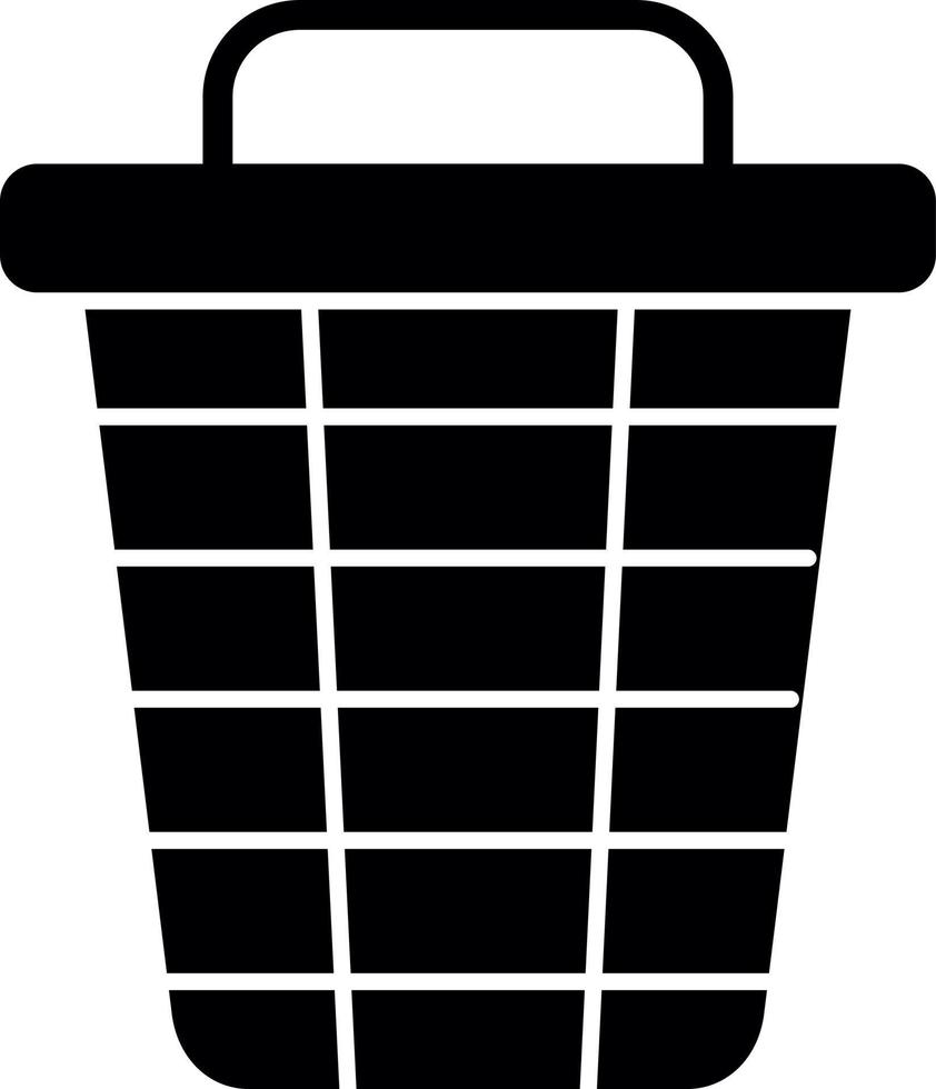 Trash Bin Vector Icon Design