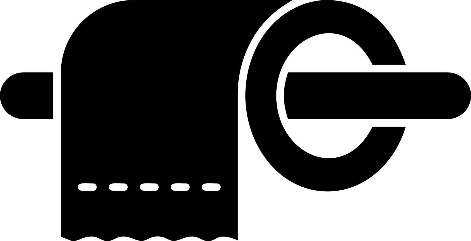 Toilet Paper Vector Icon Design