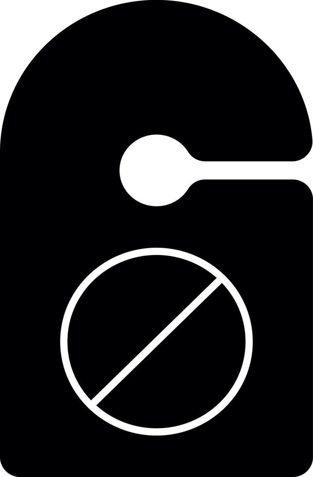 Do Not Disturb Vector Icon Design