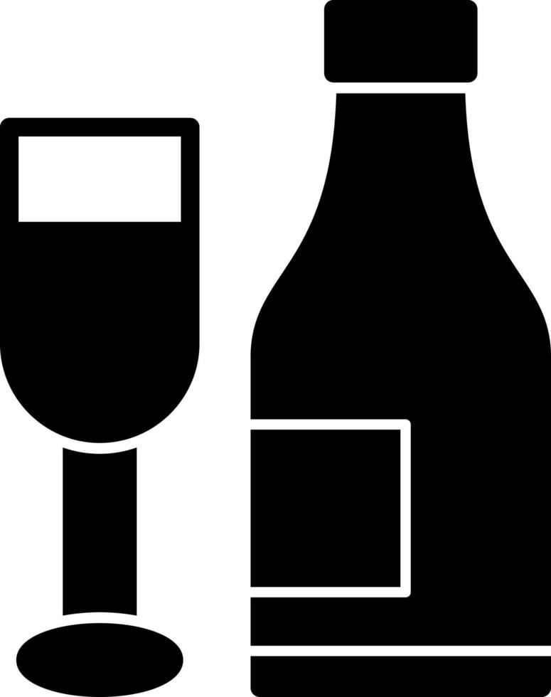 diseño de icono de vector de champán