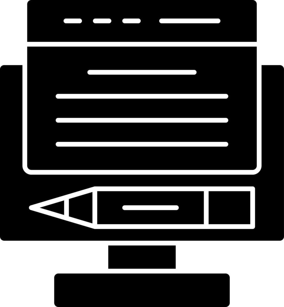 Online Content Vector Icon Design
