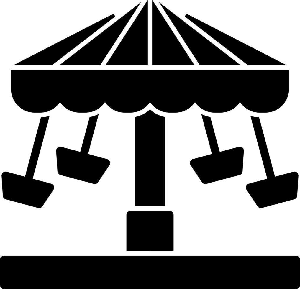 Chair Swing Ride Vector Icon Design