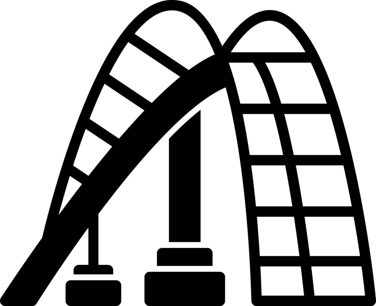 Roller Coaster Vector Icon Design