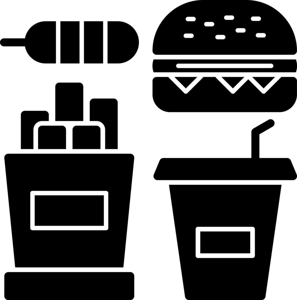 diseño de icono de vector de comida rápida