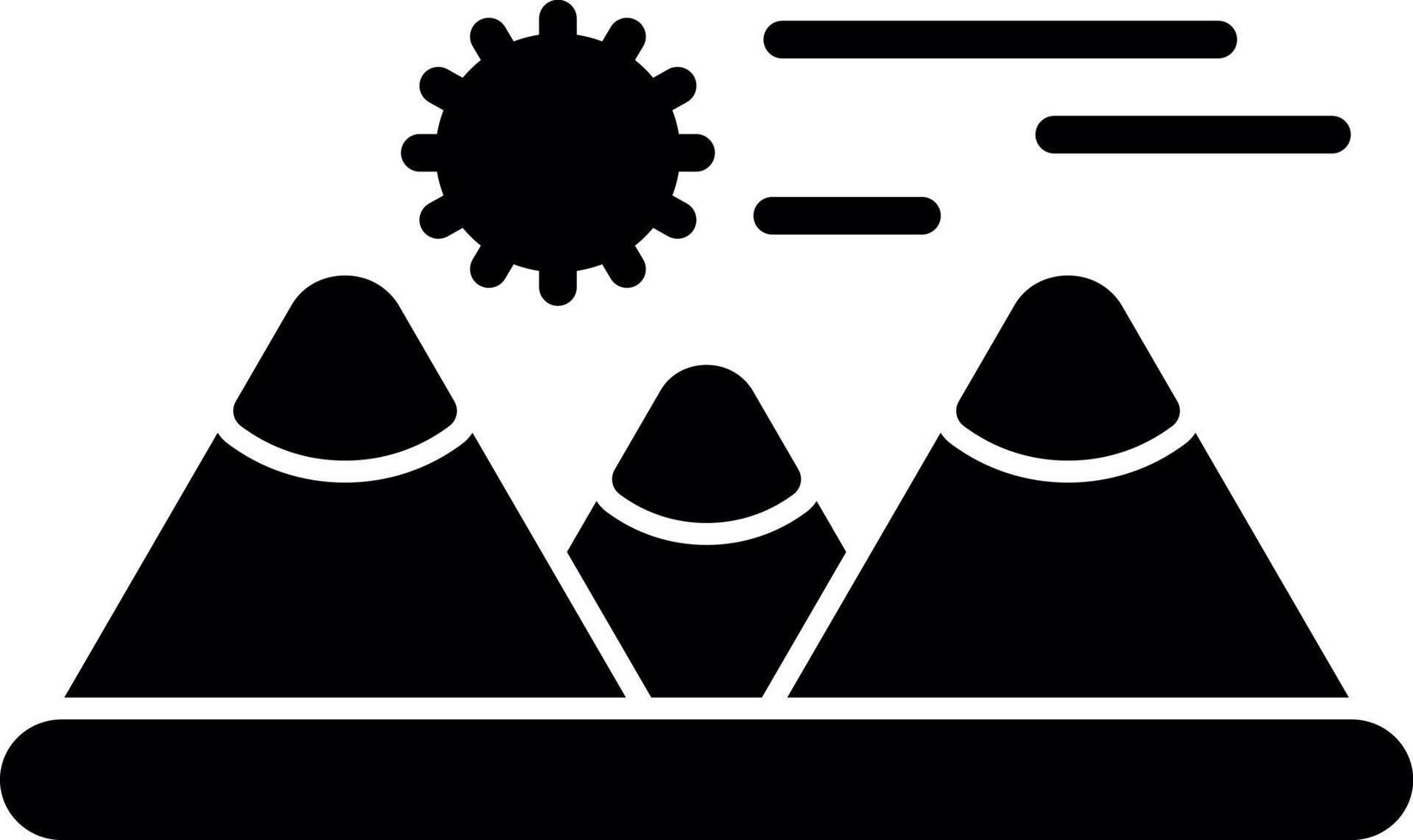 Mountains Vector Icon Design