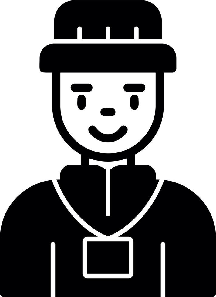 Tour Guide Man Vector Icon Design