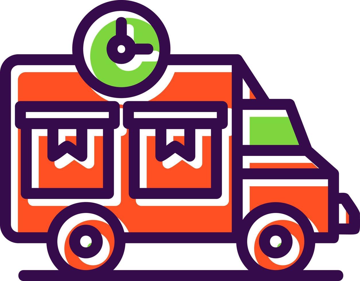 Delivery Time Vector Icon Design