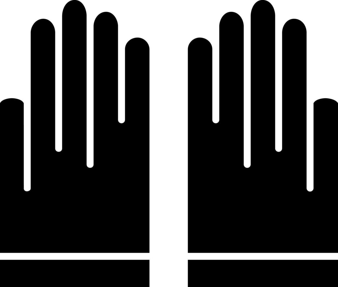 Hand Gloves Vector Icon Design