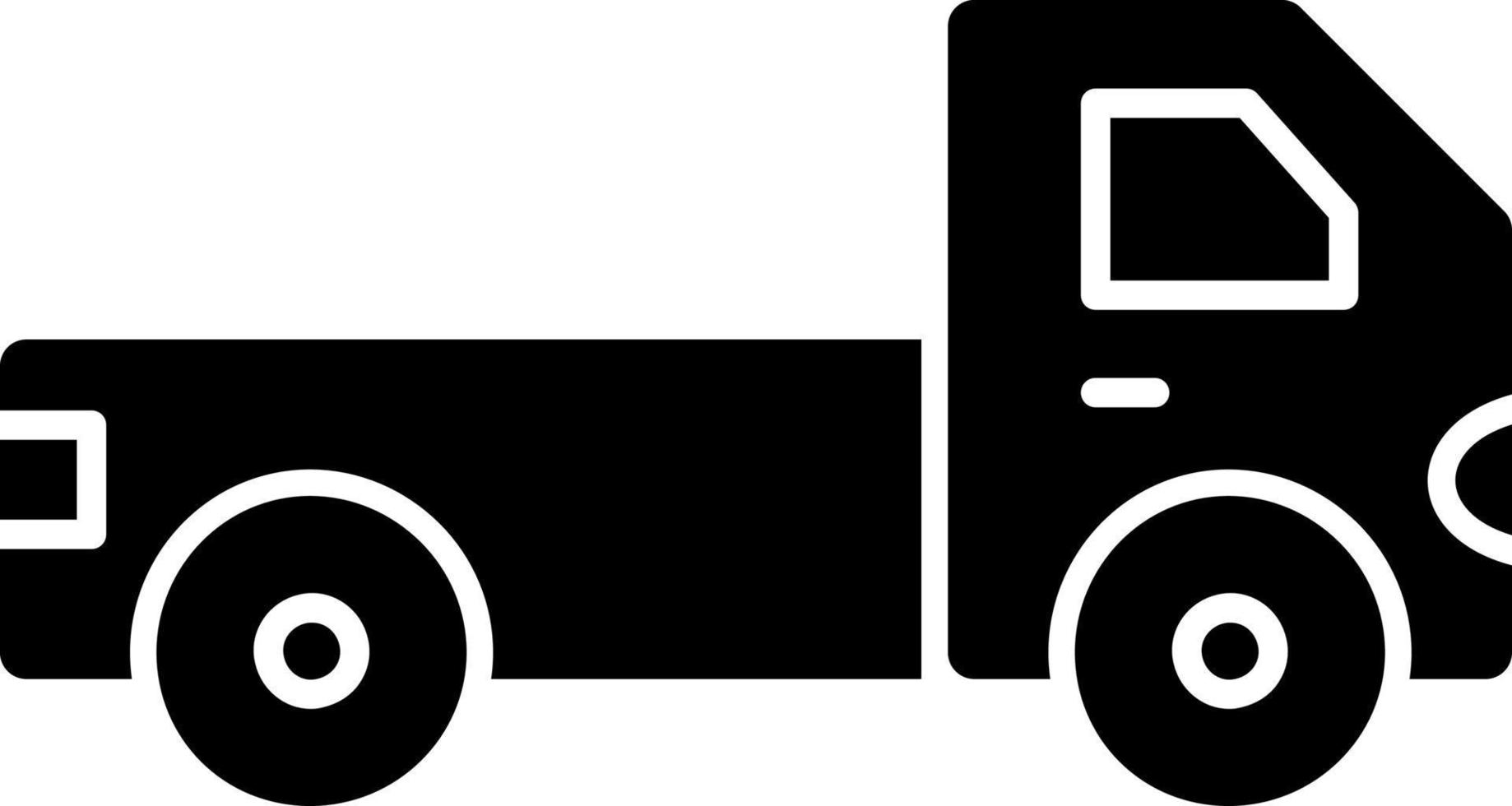 Pickup Truck Vector Icon Design