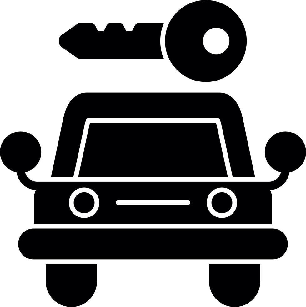 diseño de icono de vector de alquiler de coches