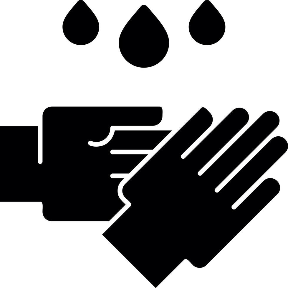 Hand Washing Vector Icon Design