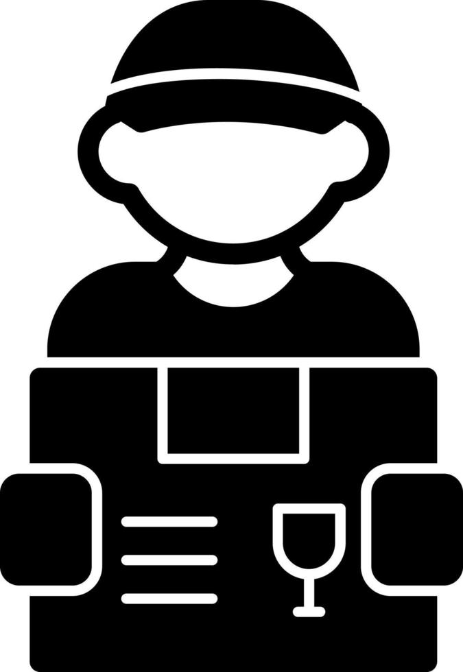 Delivery Man Vector Icon Design